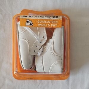 Wee Walker Vintage White Baby Shoes